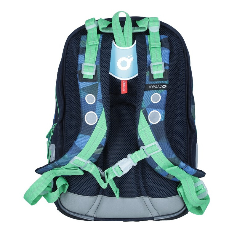 Školní batoh MIRA modrozelený