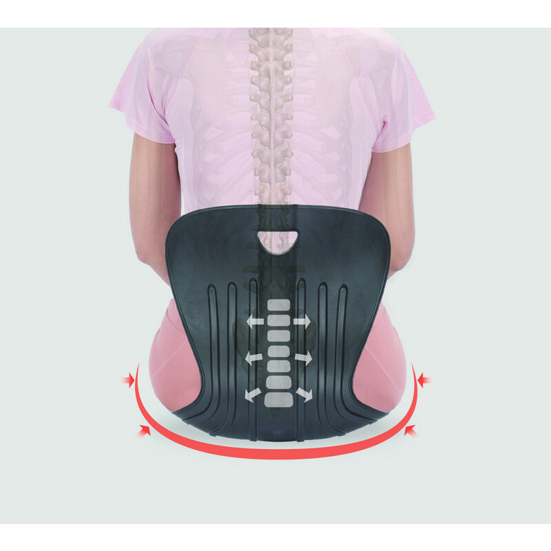 Ergonomická opěrka pro správné držení těla Curble Chair Comfy, černá