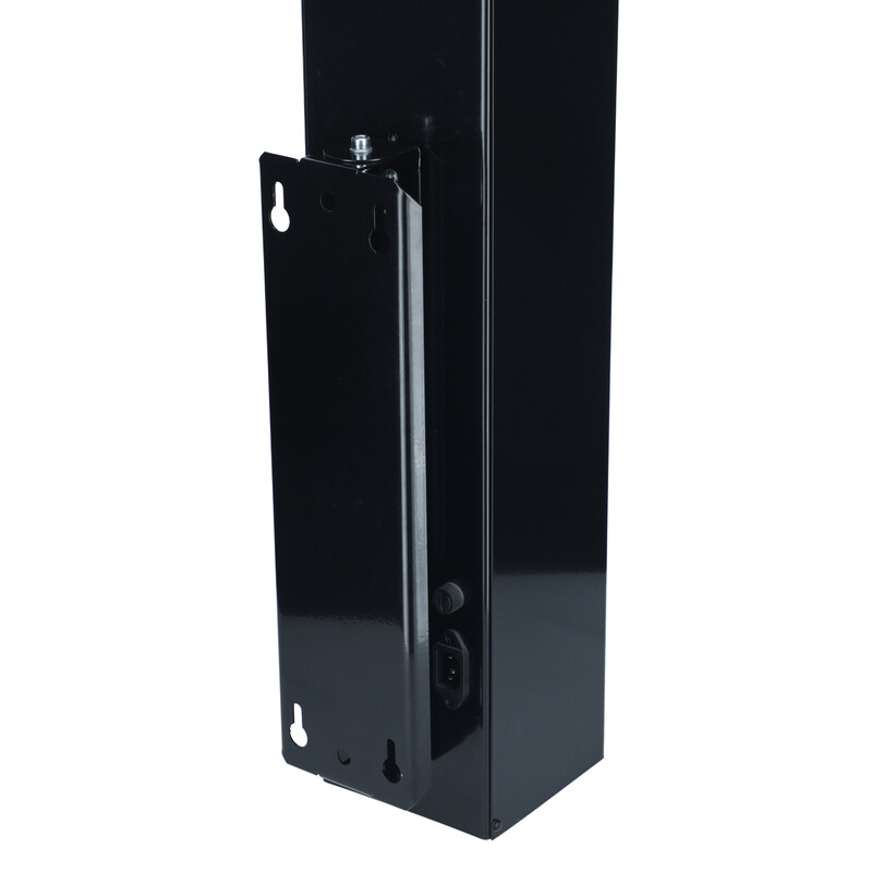 Germicidní zářič UNIZDRAV s displejem uzavřený nástěnný – černé provedení