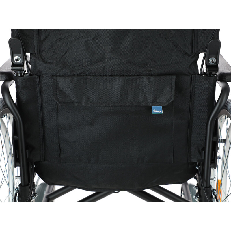 Invalidní vozík odlehčený s brzdami pro doprovod