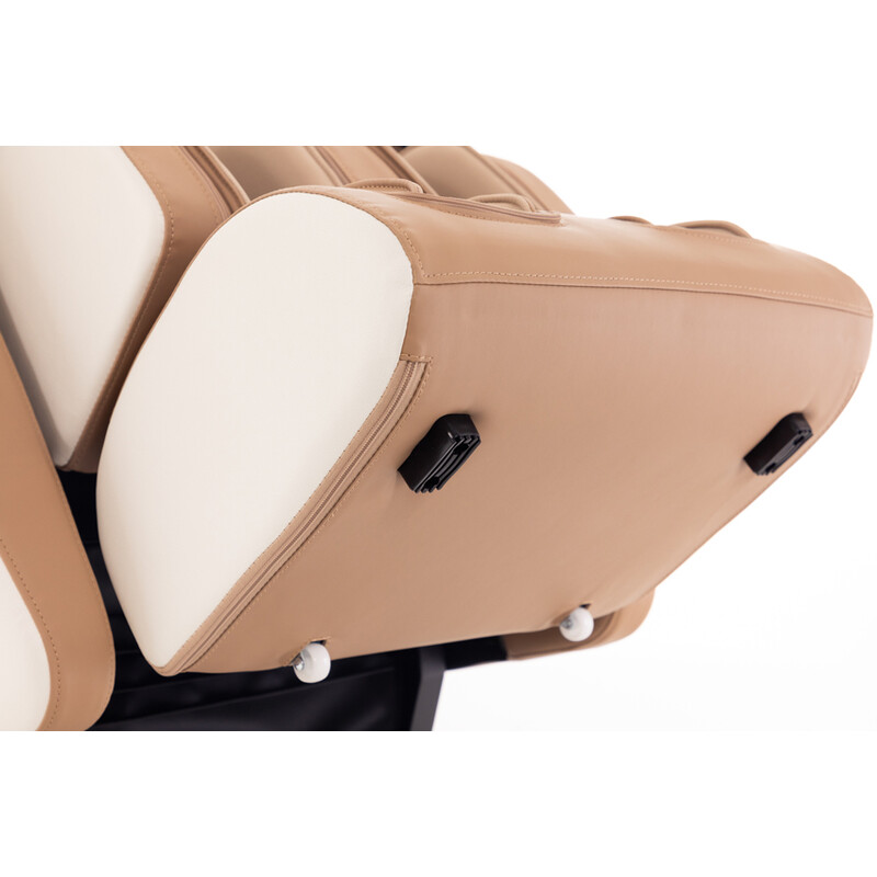 Masážní elektrické křeslo RelaxPro 3D MASSAGER, bílo-hnědé