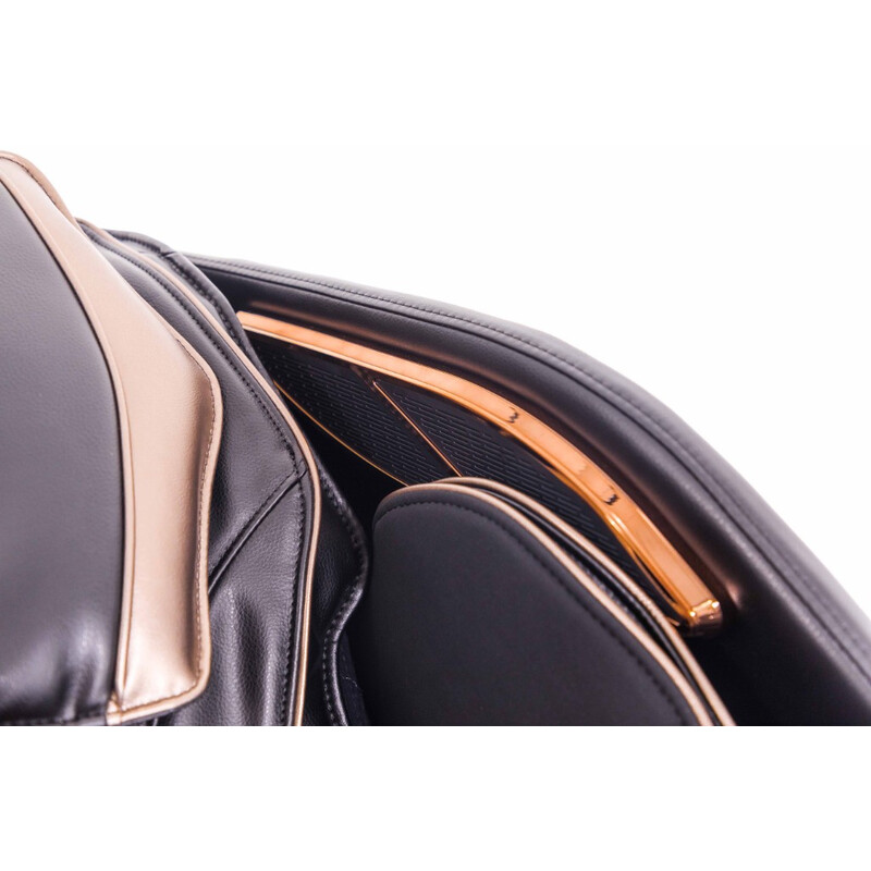 Masážní elektrické křeslo LUX 4D MASSAGER, černozlaté