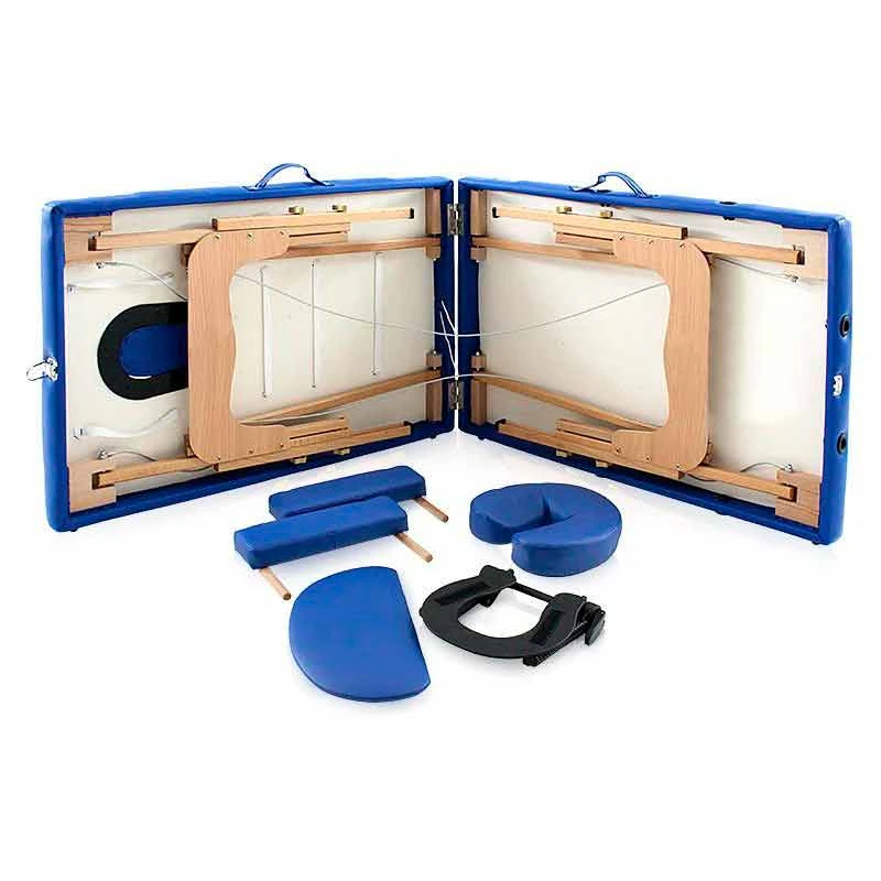 Dřevěné masážní lehátko, černé