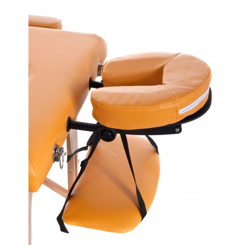 Dřevěné masážní lehátko - polohovací, červené