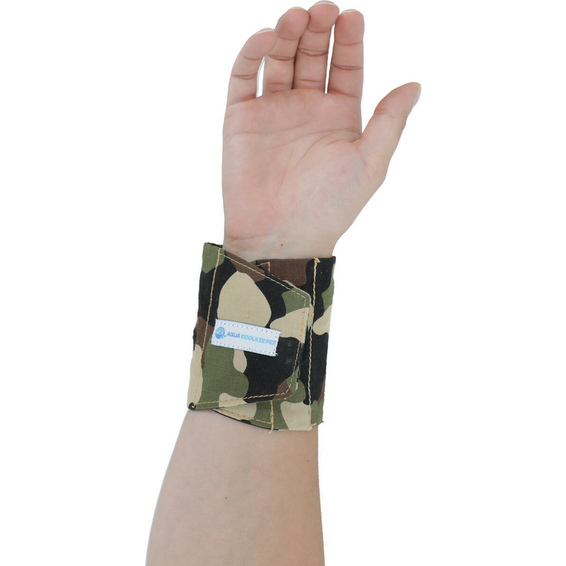 Chladící šátek na zápěstí, maskáčový