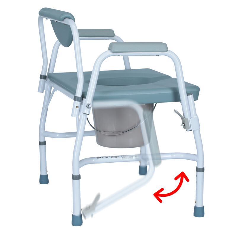 Toaletní křeslo nepojízdné s vyšší nosností do 290kg