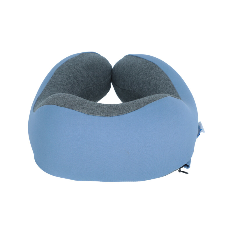 Cestovní ergonomický polštář z paměťové pěny, modrý