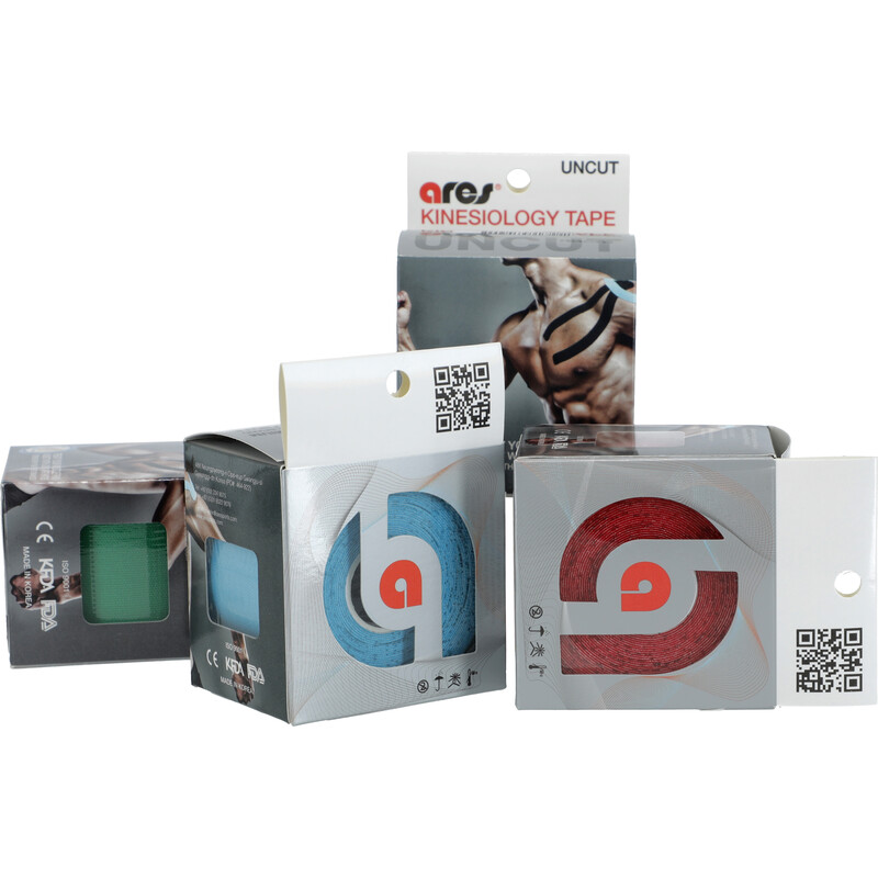 Kinezio tejp Ares 5 cm x 5 m, žlutý