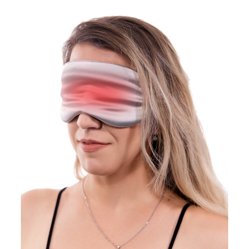 Vyhřívací oční maska UNIZDRAV stříbrná - grafénová technologie