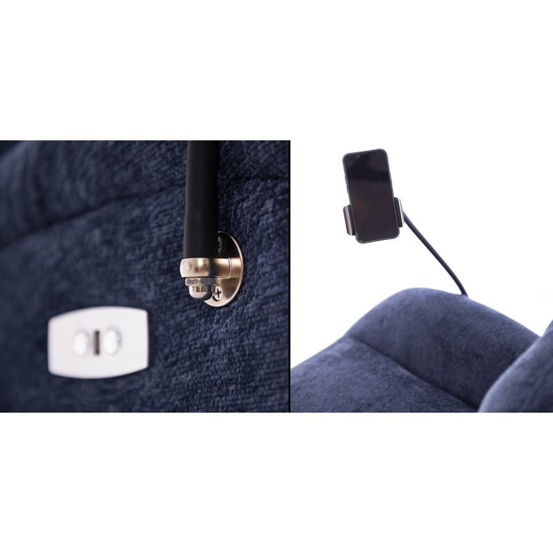 Štylové relaxační polohovací křeslo TRENDY - modré