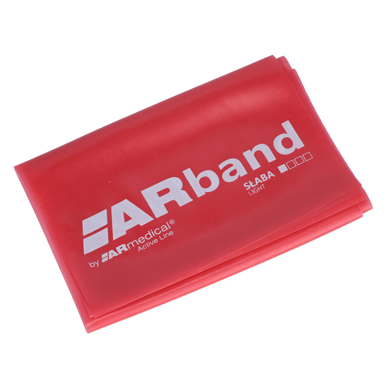 Posilovací guma na cvičení červená 2 m (3,6 kg - 5,4kg)