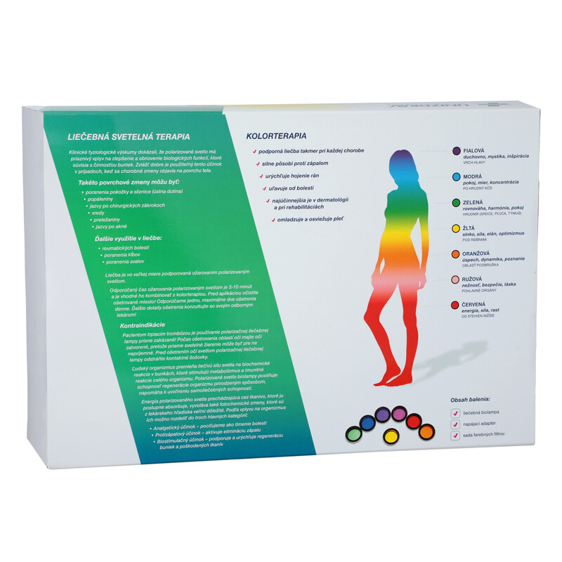 Biolampa UNIZDRAV + barevná terapie (zvýhodněný set)