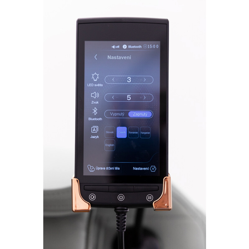 Masážní elektrické křeslo RelaxPro 3D MASSAGER, šedo-černé