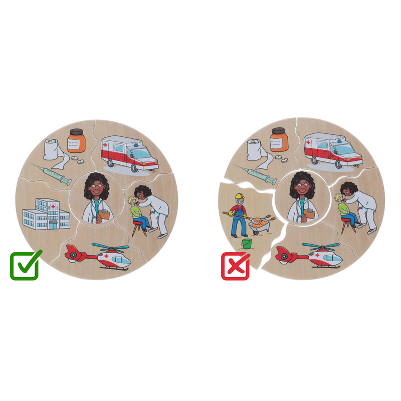 Didaktická hra a puzzle 2v1 Humanico Povolání od Beleduc