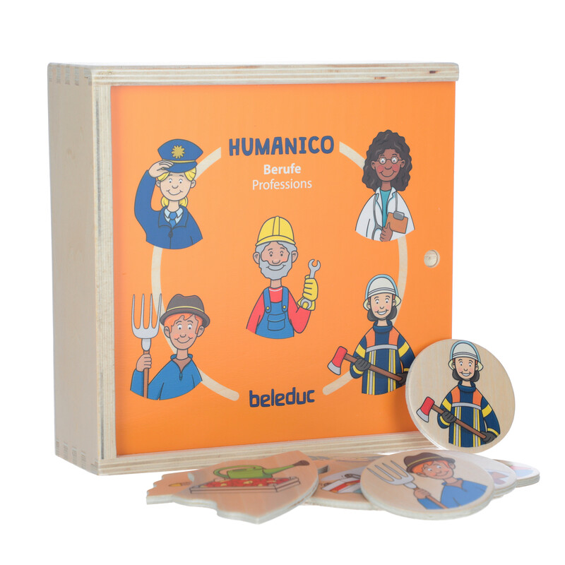 Didaktická hra a puzzle 2v1 Humanico Povolání od Beleduc