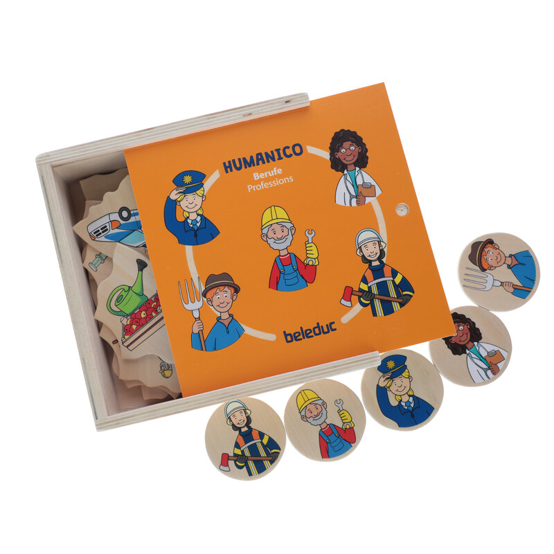 Didaktická hra a puzzle 2v1 Humanico Povolání od Beleduc