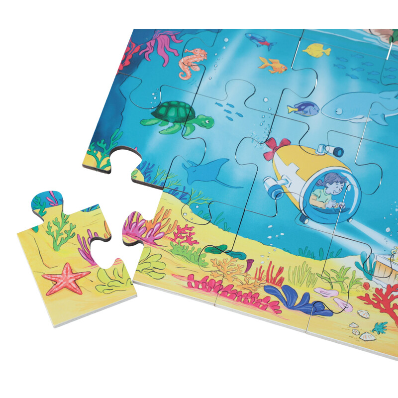 Edukační podlahové puzzle Z mořských hlubin do vesmíru od Beleduc