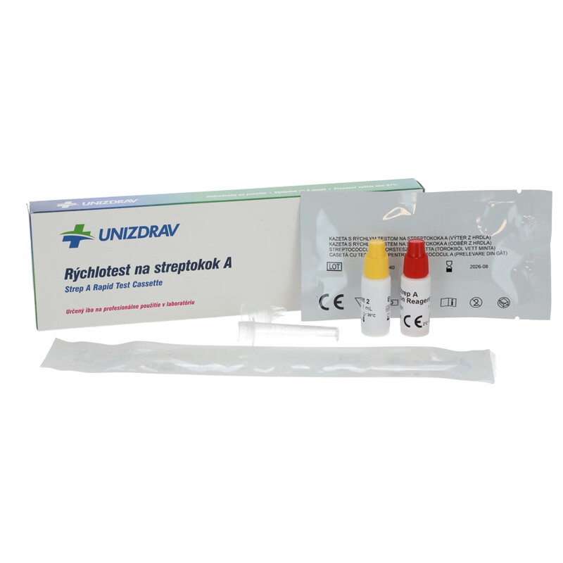 Profesionální rychlotest  na streptokok A, 1ks