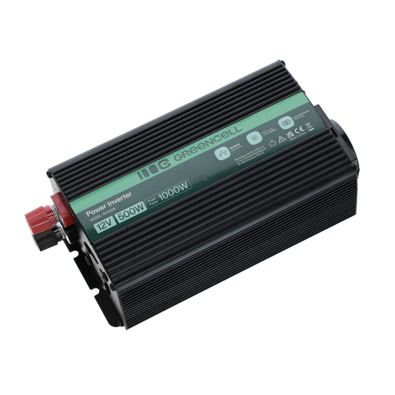 Měnič napětí Greencell 500W / 1000W do auta ke kyslikovému koncentrátoru na domácí použití