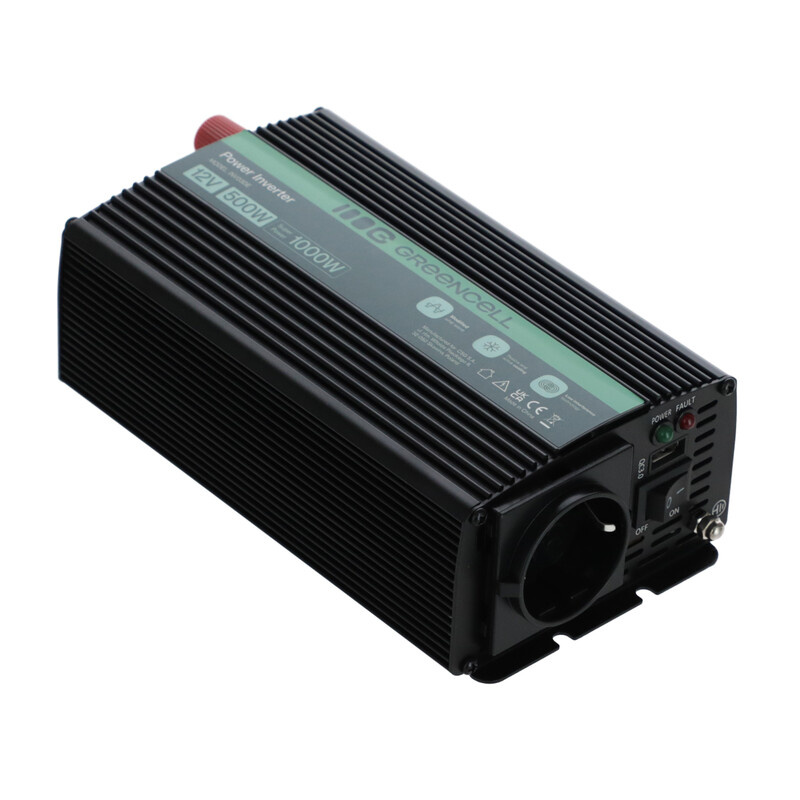 Měnič napětí Greencell 500W / 1000W do auta ke kyslikovému koncentrátoru na domácí použití
