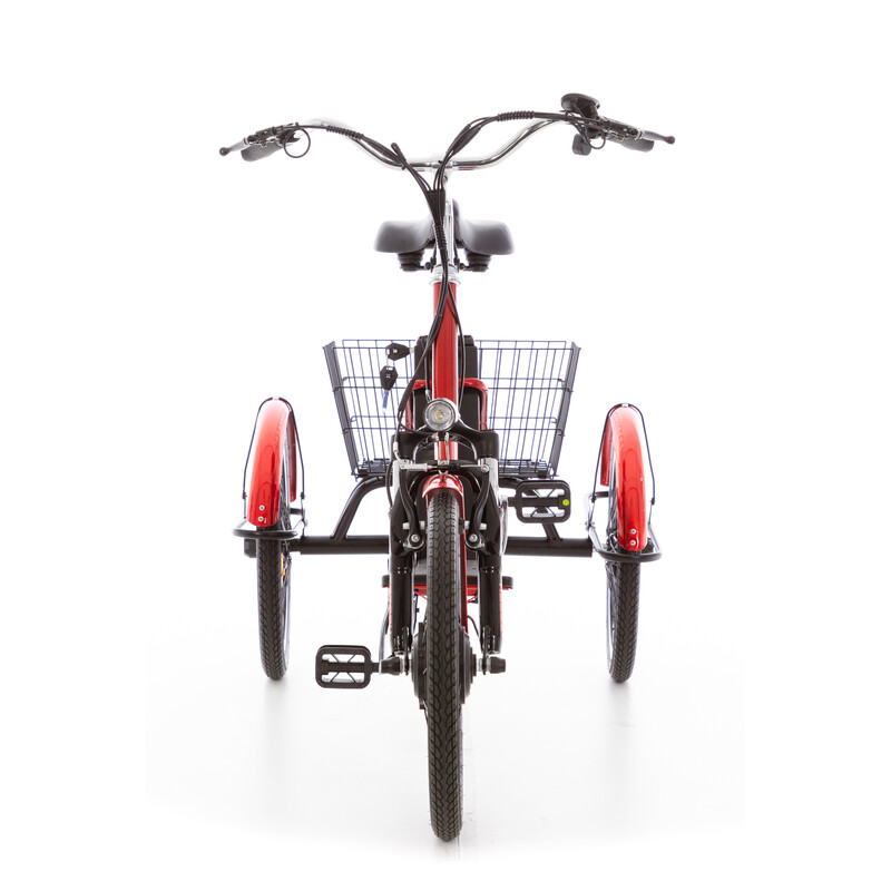 Tříkolové elektrické kolo Tornádo ZTECH, červené