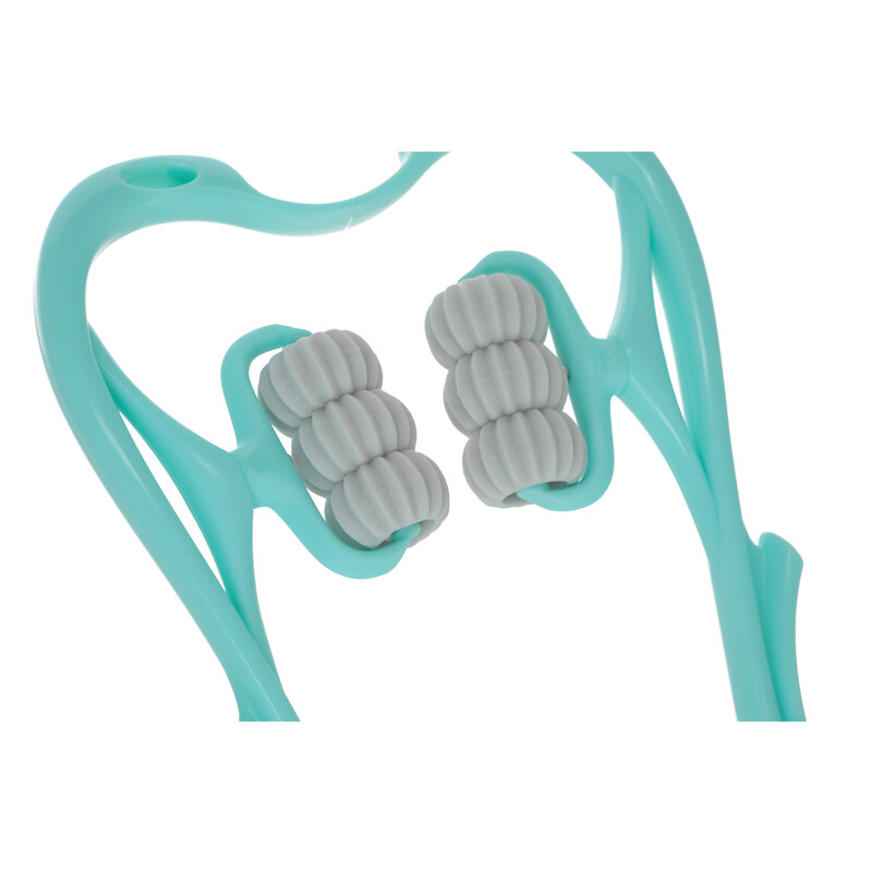 Masážní pomůcka na krční páteř se 6 válečky