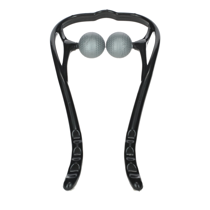 Masážní pomůcka na krk a krční páteř se 2 hlavicemi