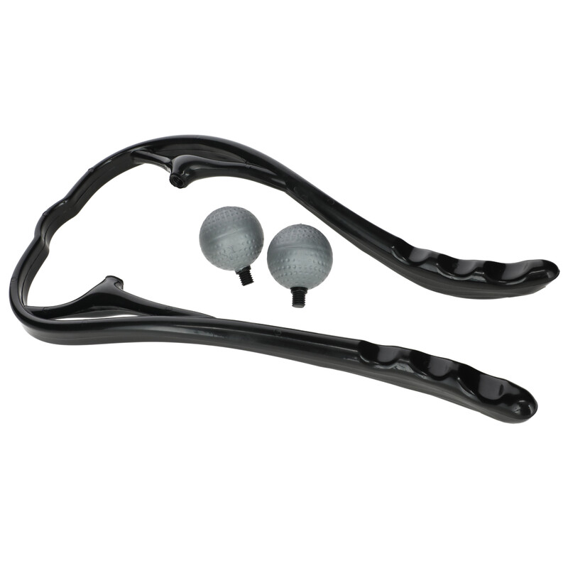 Masážní pomůcka na krk a krční páteř se 2 hlavicemi