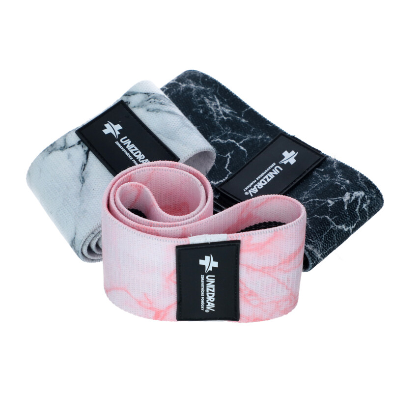 Textilní posilovací gumy, sada 3 ks