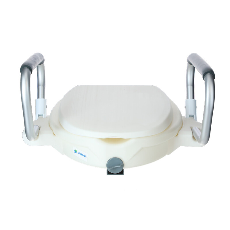 Zvyšovač WC UNIZDRAV se sklápěcími opěrkami, 12 cm