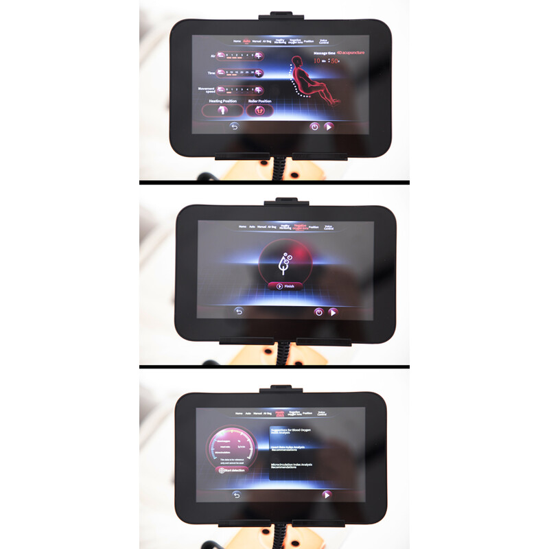 Masážní elektrické křeslo Prestige 3D MASSAGER s ionizátorem vzduchu, bílé