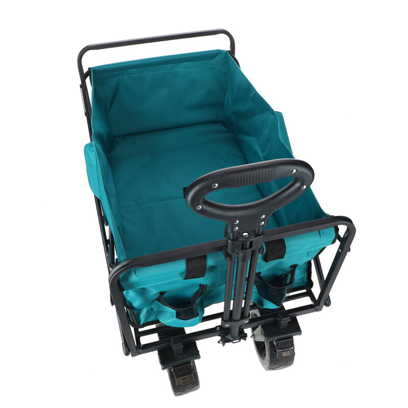 Skládací přepravní vozík s nosností 90kg, tyrkysový