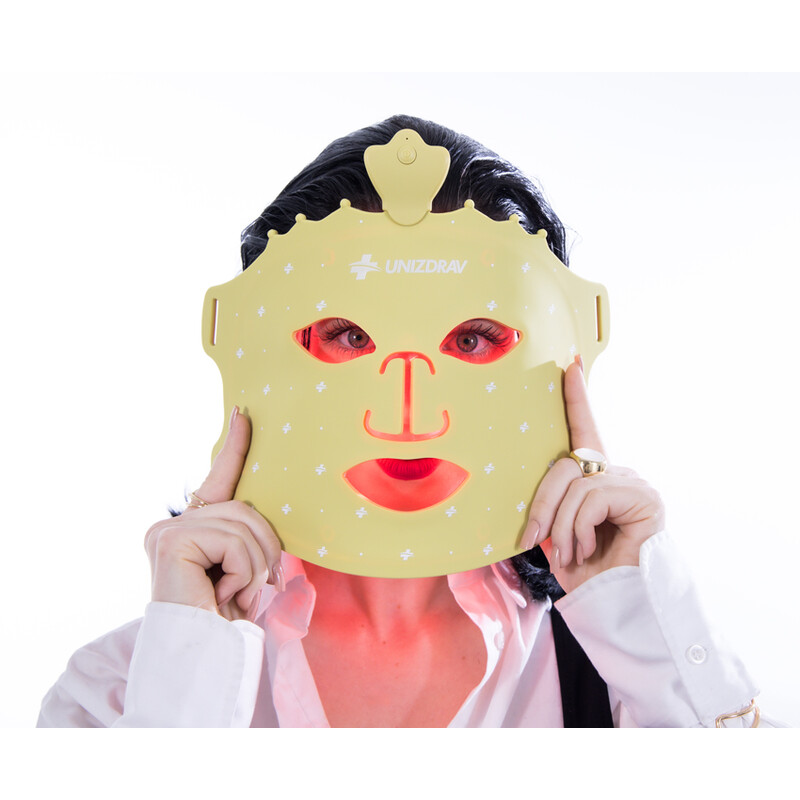 GOLD LED maska ​​se světelnou terapií UNIZDRAV