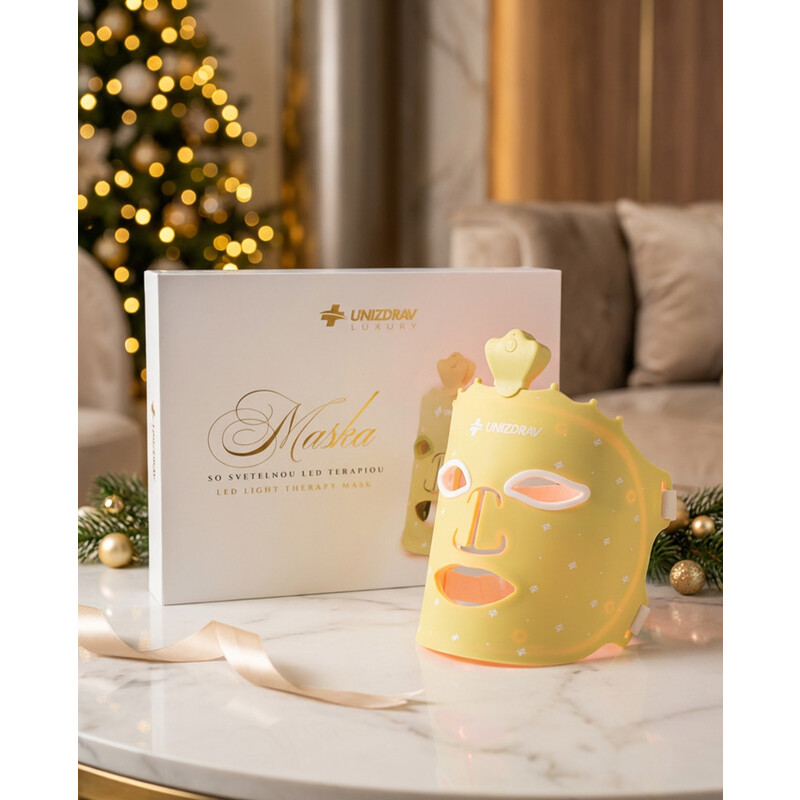 GOLD LED maska ​​se světelnou terapií UNIZDRAV