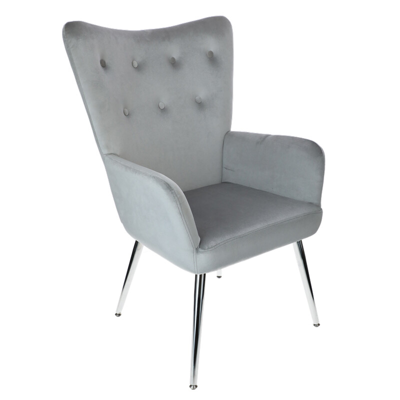 Relaxační křeslo s podnožkou Silver Luxury