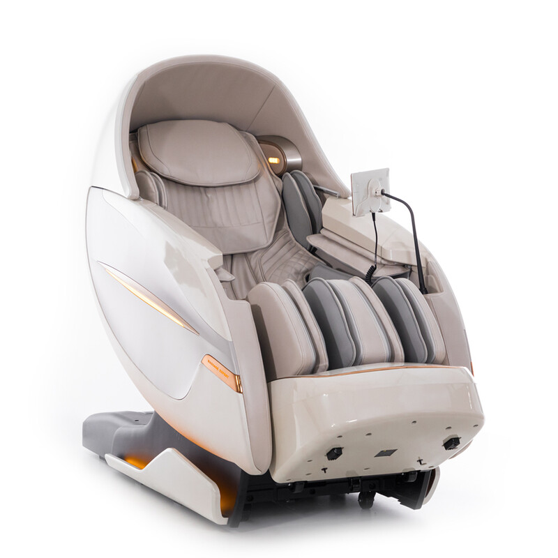 Masážní elektrické křeslo ProLux 4D MASSAGER s ionizátorem vzduchu, bílé