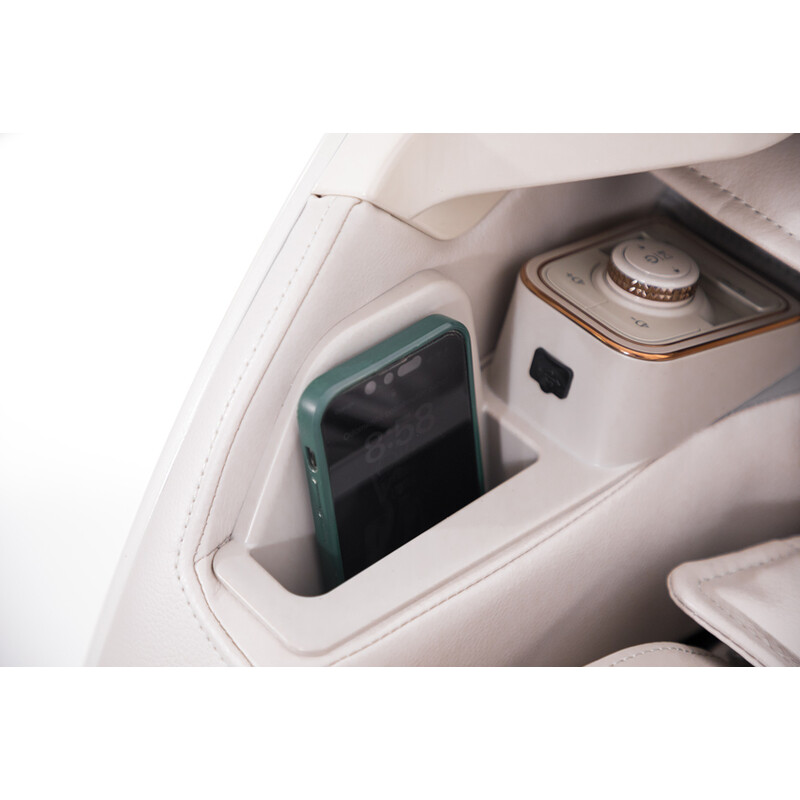 Masážní elektrické křeslo ProLux 4D MASSAGER s ionizátorem vzduchu, bílé