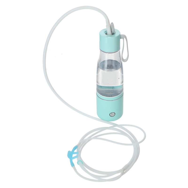 Láhev na výrobu vodíkové vody, tyrkysová