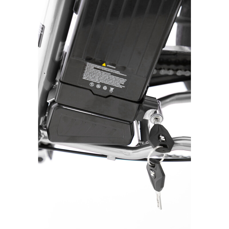 Tříkolové elektrické kolo Tornádo ZTECH, stříbrné