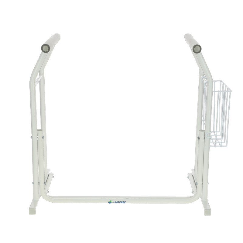 Toaletní opora s úložným košíkem UNIZDRAV