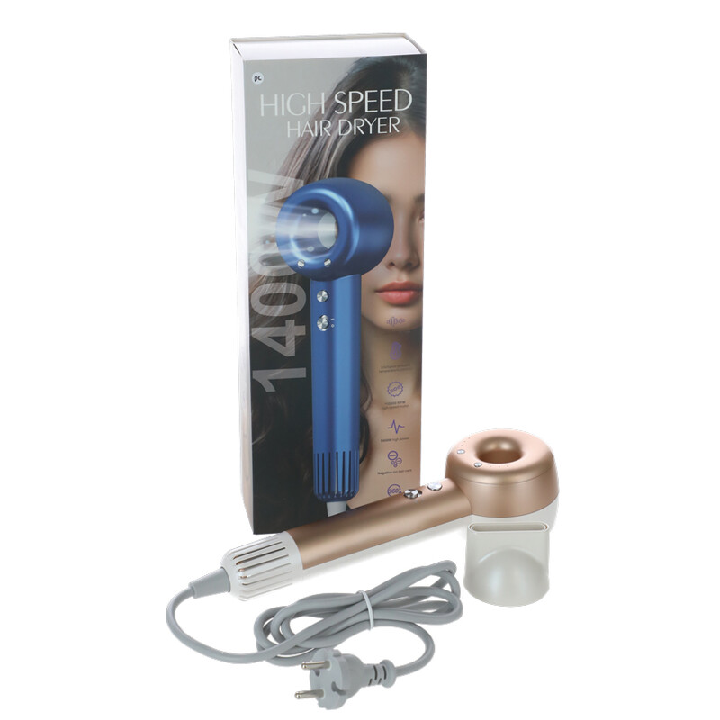 Fén na vlasy s ionizátorem vzduchu, zlato-bílý