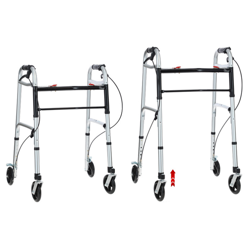 Skládací pojízdné chodítko