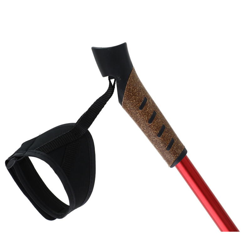 Trekingové hole, červené