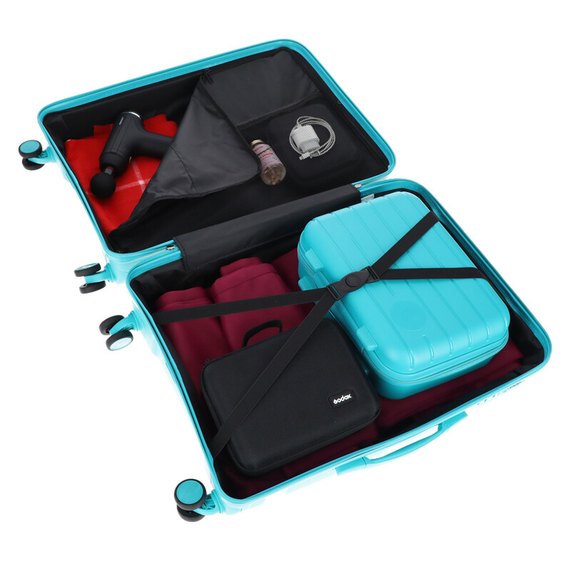 Cestovní kufr, tyrkysový