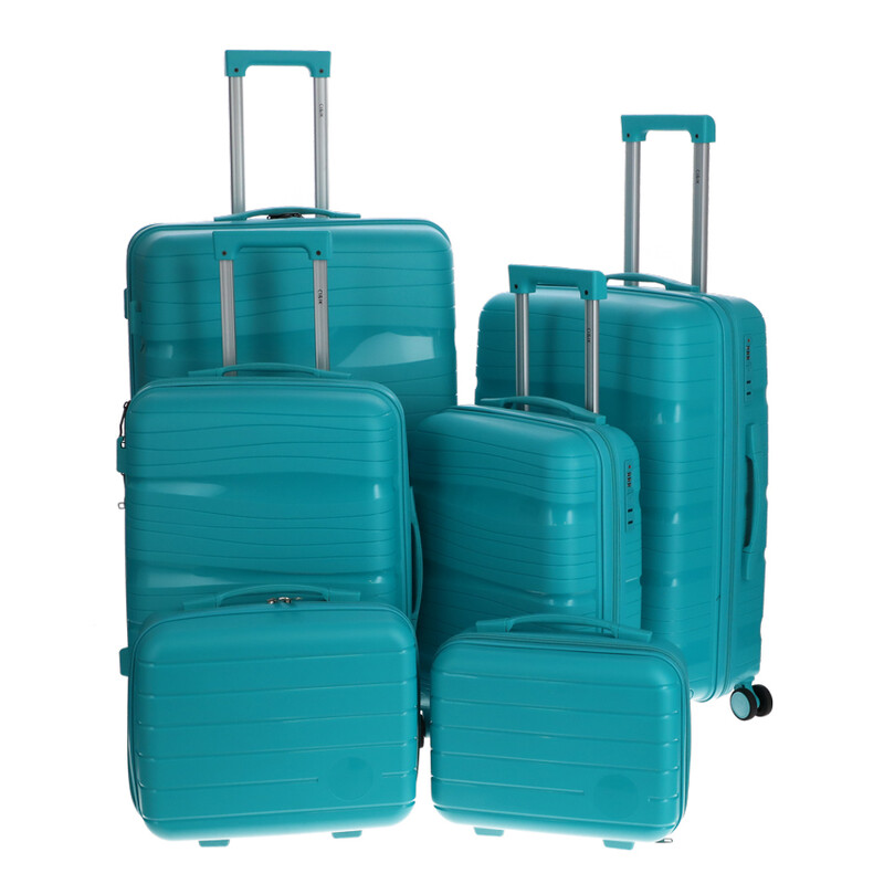 Cestovní kufr, tyrkysový