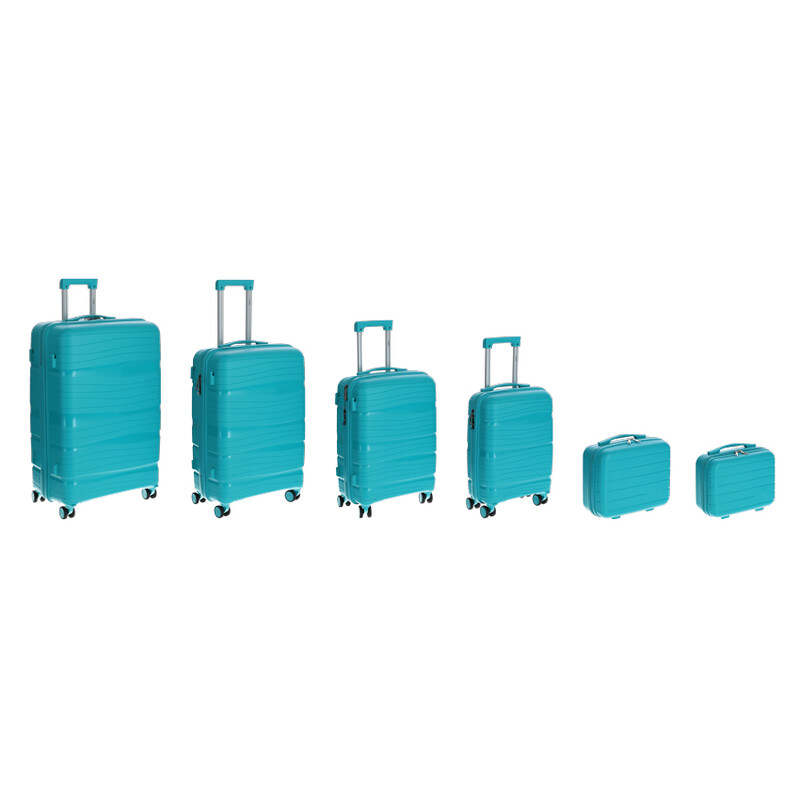 Cestovní kufr, tyrkysový