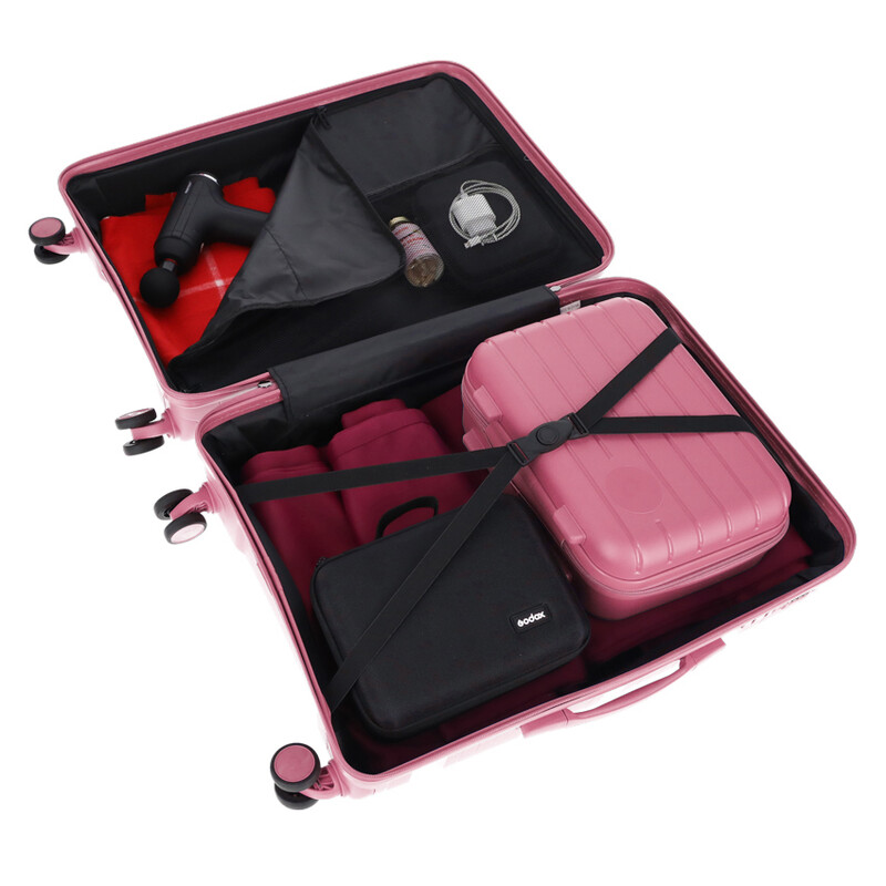 Cestovní kufr, starorůžový