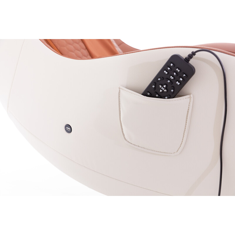 Elektrické masážní křeslo Safír Relax, cihlové