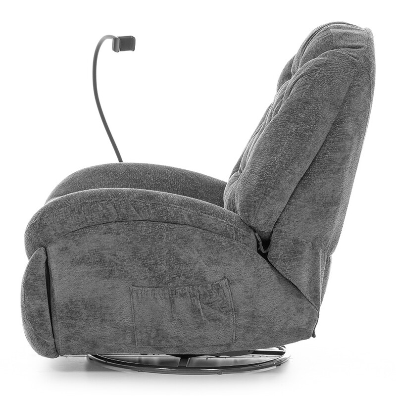 Stylové relaxační polohovací křeslo TRENDY, antracitové