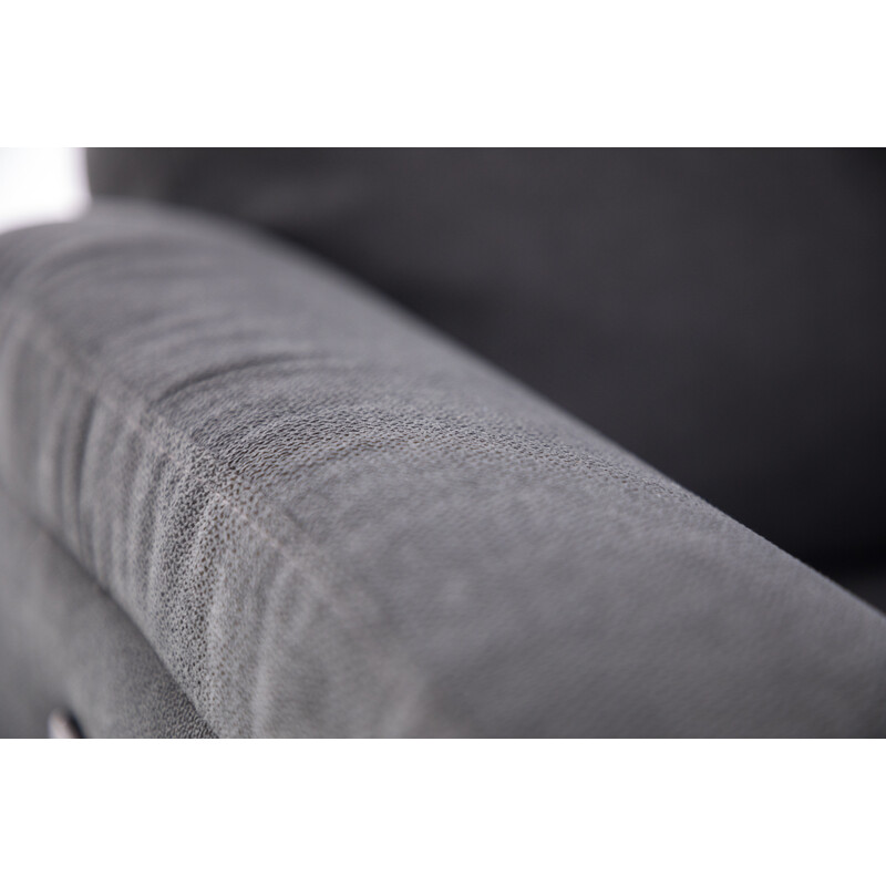 Relaxační polohovací křeslo COMFORT s funkcí masáže a výhřevu, antracitová látka